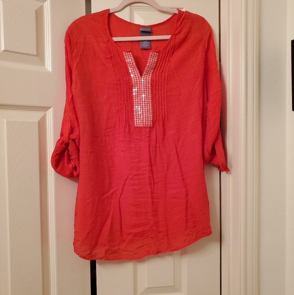 Laura Scott Tunic with Squined Embellishment